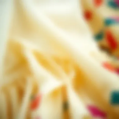 Detailed Look at 80s Fabric Textures Close-up of fabric textures used in 80s dresses