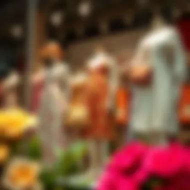 Showcasing Iconic 80s Summer Fashion Retro fashion display showcasing 80s summer styles