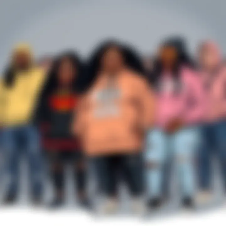 Group of plus-size individuals expressing faith through fashion