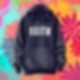 Stylish plus-size faith hoodie displayed on a vibrant background