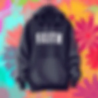 Stylish plus-size faith hoodie displayed on a vibrant background