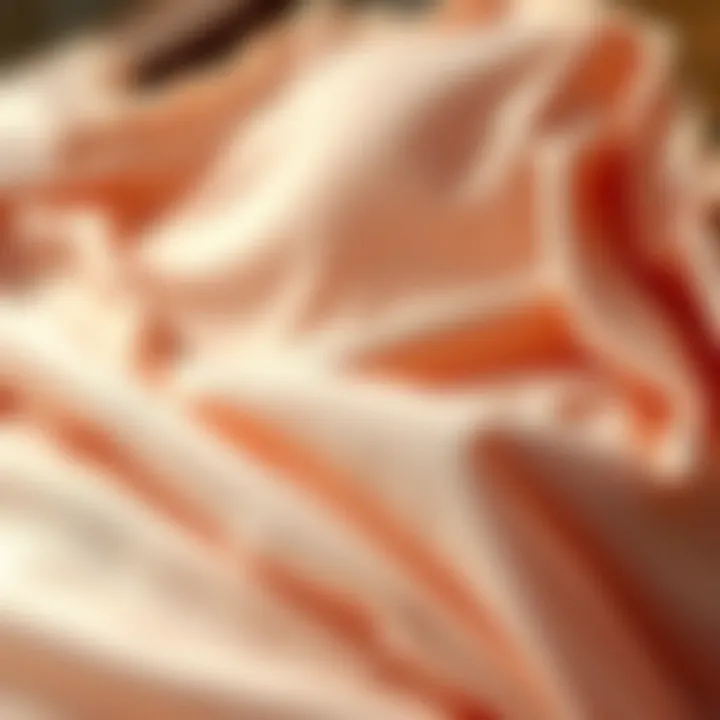 Luxurious Fabric Textures Close-up of luxurious fabric textures in intimate apparel