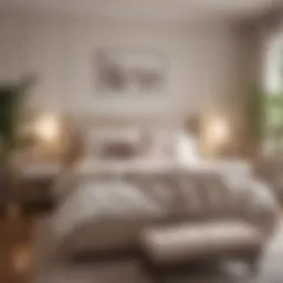 A serene bedroom space enhanced with the gentle glow of aromatherapy diffusers