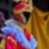 A captivating stage costume showcasing intricate design and vibrant colors.