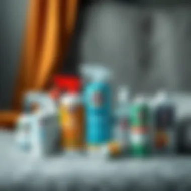 Diverse Stain Remover Options An array of ultra oil stain removers displayed on a stylish background, emphasizing product variety and consumer choice.