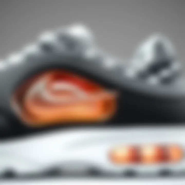 Innovative Air Cushion Design A close-up view of Nike air cushion technology showcasing the innovative design