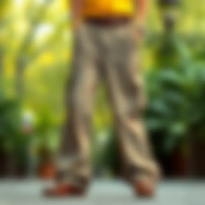 Sustainable fabric choices for bell bottom cargo pants