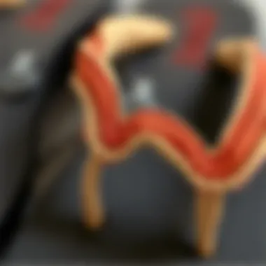 Close-Up of Thick Flip Flop Designs Close-up of innovative thick flip flop designs showcasing material textures