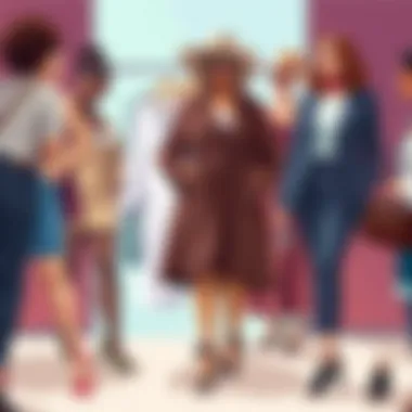 Diverse Plus-Size Fashion Collection Diverse plus-size clothing on display