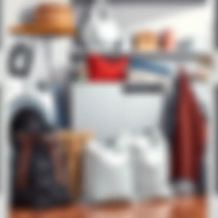 Creating an Efficient Laundry Environment A well-organized laundry space with bags