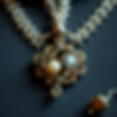 Craftsmanship in Detail: The Art of Jewelry Making A beautifully crafted necklace with intricate details