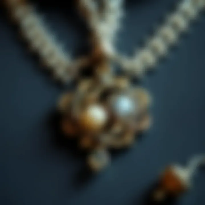 Craftsmanship in Detail: The Art of Jewelry Making A beautifully crafted necklace with intricate details
