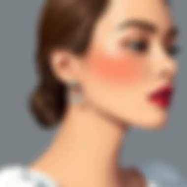 Elegance of Zinc-Free Earrings Artistic representation of zinc-free earrings showcasing their elegance