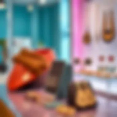 Trendy Jewelry Display Trendy display of zinc-free earrings in a modern jewelry setting