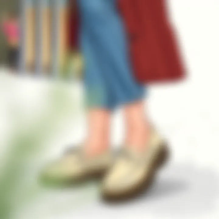 Fashion Forward: Thick Sole Loafers in Everyday Wear A stylish outfit featuring thick sole loafers as the focal point of the ensemble