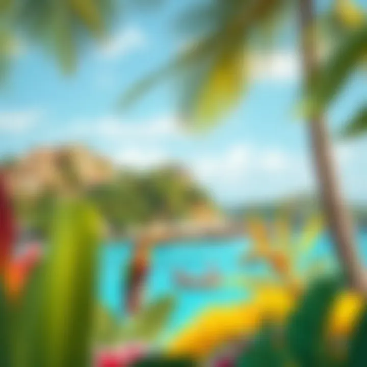 Color palette inspired by tropical landscapes