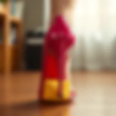 Creative DIY High Heel Pad Solution DIY high heel pad made from common household items