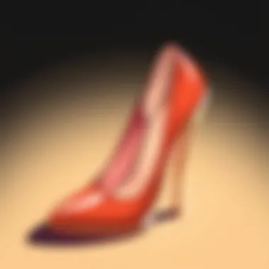 Stylish High Heel Enhanced with Comfort A stylish high heel with a comfortable pad placed inside