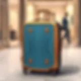 Elegant couture luggage showcasing unique design elements