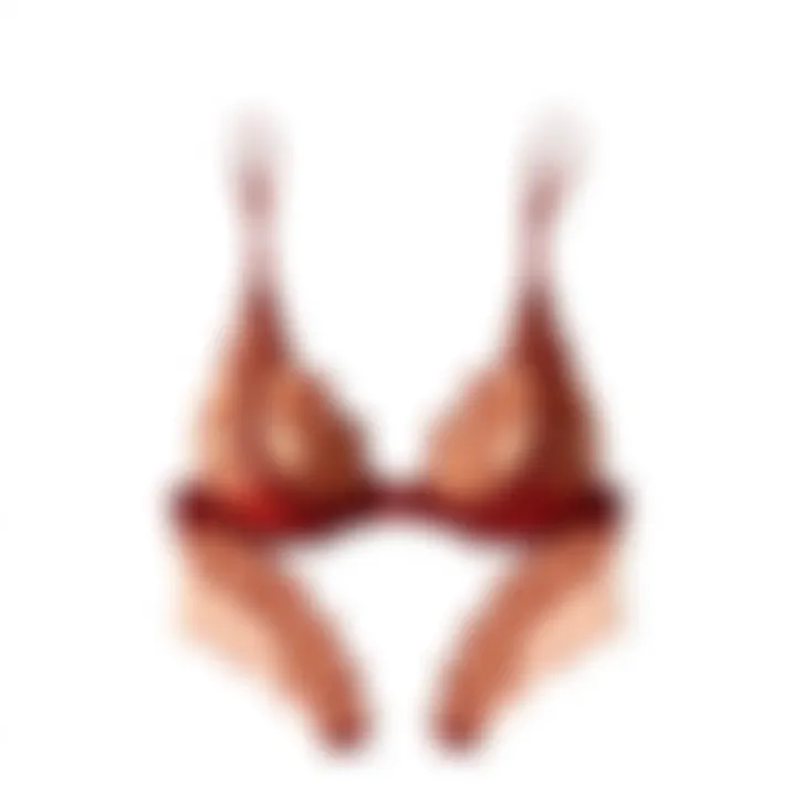 Elegant seamless lingerie set displayed on a minimalist background