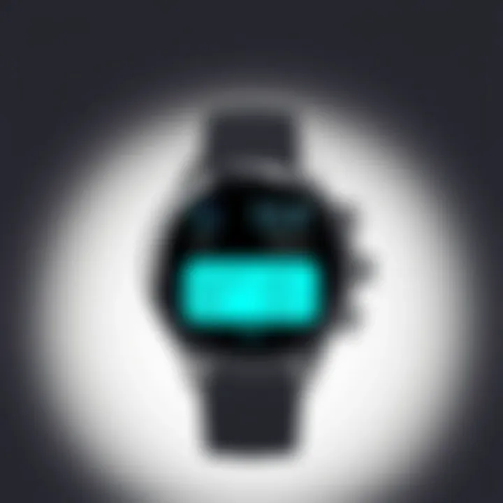 Innovative Features of the 3ATM Smart Watch Technical specifications displayed on a digital screen of the smart watch