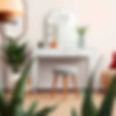 Compact Vanity Desk for Small Spaces Compact vanity desk designed for small spaces without compromising on style.