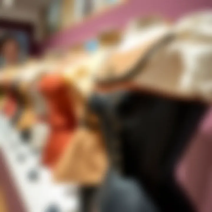 Historical display of various vintage bustiers highlighting different styles and fabrics