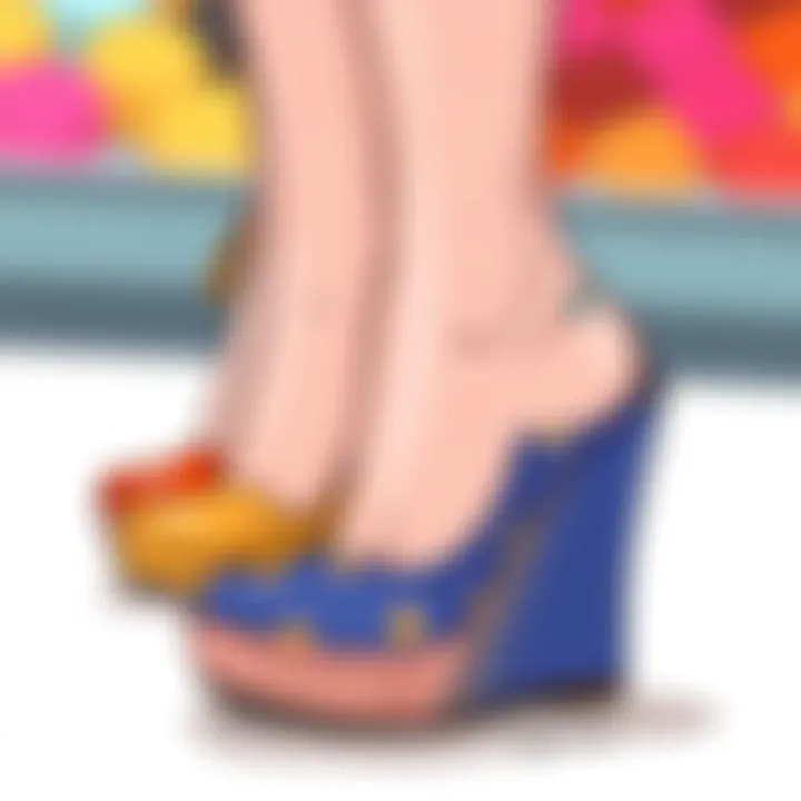 Stylish color options for wedge shoes suited for formal wear