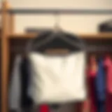 Stylish wig storage bag featuring a hanger